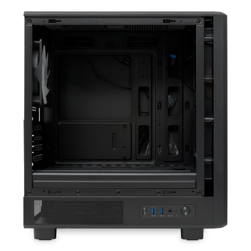 Корпус без блока питания/ Case HSPD M310, Mesh Mini-tower, Black, TG, 0.4 SPCC, 3x120mm ARGB (Orbis F1) mATX, mITX 180/280/160mm 1x2.5", 1x3.5", 4xPCI 2xUSB-A 3.0 452x277x418mm