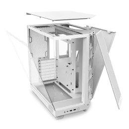 Корпус без блока питания/ Case NZXT H6 Flow, Midi-Tower, TG, 3x120mm, 2xUSB-A 3.2 + 1xUSB-C 3.2, ATX, mATX, mITX White