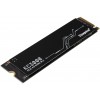 Твердотельный накопитель/ Kingston SSD KC3000, 512GB, M.2(22x80mm), NVMe, PCIe 4.0 x4, 3D TLC, R/W 7000/3900MB/s, IOPs 450 000/900 000, DRAM buffer 512MB, TBW 400, DWPD 0.71, with Heat Spreader (60 мес) Kingston