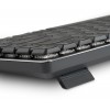 Клавиатура Оклик K615X механическая USB Slim с LED подсветкой для геймеров - серый/серебристый, 1.5м кабель