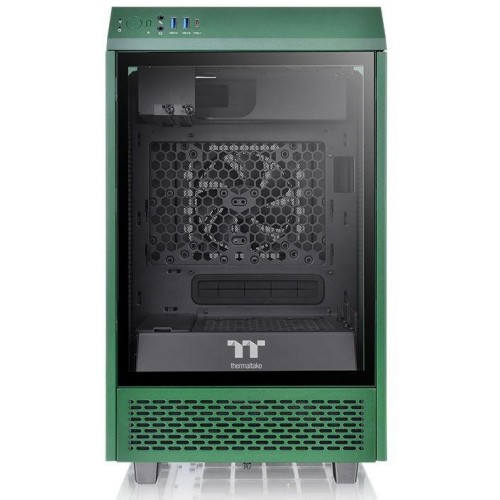 Купить корпус Thermaltake The Tower 100 Racing зеленый для miniITX с охлаждением 1x120mm и 3x140mm, 2xUSB3.0 и аудио - идеальный выбор для вашего ПК