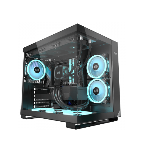 Корпус PCCooler C3T500 ARGB BK - Midi-Tower с 6x120mm ARGB, USB-C 3.1 и поддержкой ATX/mATX/mITX