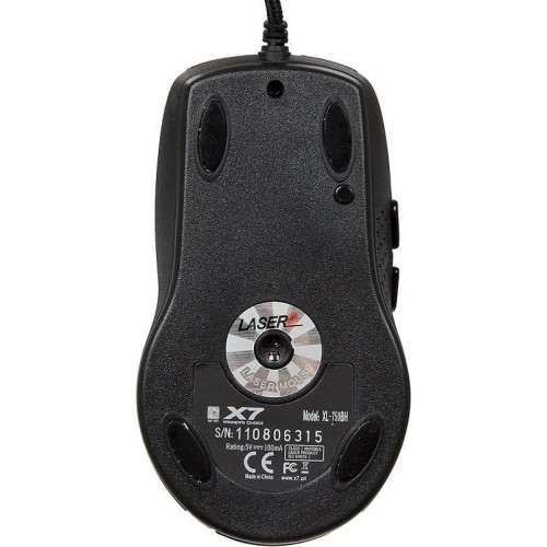 Мышь A4Tech XL-750BH рисунок лазерная 3600dpi USB 6but