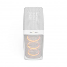 Корпус ПК без блока питания/ Case Fractal Design Meshify 3 RGB TG Clear Tint, Midi-Tower, 3x140mm ARGB, 2xUSB-A 3.2 + 1xUSB 3.2 Type-C E-ATX, ATX, mATX, mITX, White