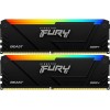 Память оперативная/ Kingston 64GB 3200MT/s DDR4 CL16 DIMM (Kit of 2) FURY Beast RGB Kingston
