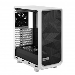 Корпус ПК без блока питания/ Case Fractal Design Meshify 2 Compact TG Clear Tint, Midi-Tower, 2x140mm + 1x120mm, 2xUSB-A 3.2 + 1xUSB 3.2 Type-C ATX, mATX, mITX White