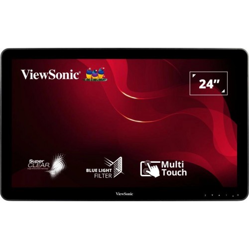 Монитор ViewSonic 23.6" TD2430 черный VA LED 16:9 HDMI M/M матовая 200cd 178гр/178гр 1920x1080 VGA DP FHD USB Touch 5.51кг ViewSonic