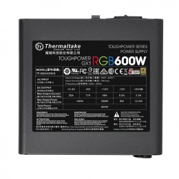 Блок питания Thermaltake ATX 600W Toughpower GX1 RGB 80+ gold (20+4pin) APFC 120mm fan color LED 8xSATA RTL [PS-TPD-0600NHFAGE-1]