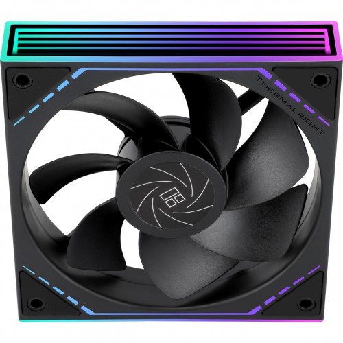 Кулер для корпуса/ Case Cooler Thermalright TL-M12R Reverse (124x120x25mm, 4-pin PWM, ARGB, 42.6CFM, 23.2dBA, 1500RPM, Black) Thermalright