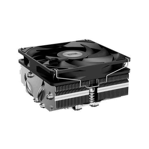 Кулер для процессора/ CPU Cooler PCCooler RC400-53 (125W, 4-pin PWM, 53.5mm, Al/Cu, 4x6mm, 1x92mm, 43CFM, 31.2dBA, 2700RPM, S: 1851/1700/1200/20XX/115X, AM5/AM4, silver, black)