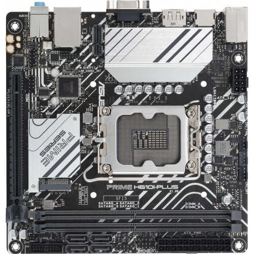 Материнская плата Asus PRIME H610I-PLUS-CSM для Intel 12-го поколения, mini-ITX, 2xDDR5, HDMI, DP, 7.1 звук