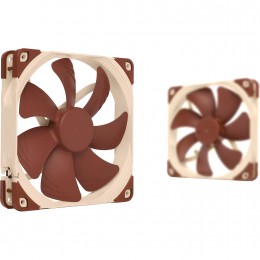 Кулер для корпуса/ Case Cooler Noctua NF-A14 PWM (140x140x25mm, 4-pin PWM, 82.5CFM, 24.6dBA, 1500RPM, Beige/Brown)