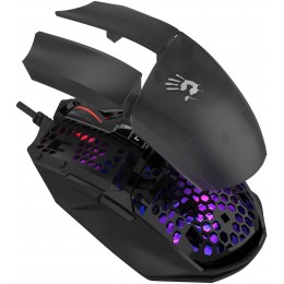 Мышь A4Tech Bloody W65 Max Mini черный оптическая 12000dpi USB 9but (W65 MAX MINI HONEYCOMB)