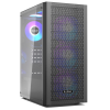 Корпус без блока питания/ Case PCCooler MA100 MESH BK, Midi-Tower, TG, Mesh, 3x120mm ARGB, 1xUSB-A 3.0 + 2xUSB-A 2.0, ATX, mATX, mITX Black PcCooler