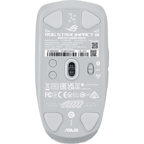 Мышь ASUS P520 ROG STRIX IMPACT III WL/WHT/ ASUS P520 ROG STRIX IMPACT III WL/WHT ASUS
