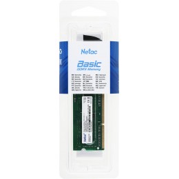 Память DDR3L 4Gb 1600MHz Netac NTBSD3N16SP-04 Basic RTL PC3-12800 CL11 SO-DIMM 204-pin 1.35В single rank Ret