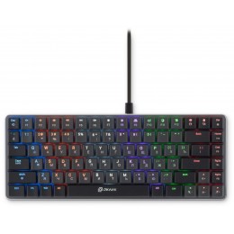 Клавиатура Оклик K615X механическая серый/серебристый USB slim Multimedia for gamer LED (1934413) кабель 1.5м