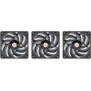 Вентилятор для корпуса Thermaltake Toughfan EX12 Pro 120мм черный 4-pin - низкий уровень шума 29.8дБ (упаковка 3 шт)