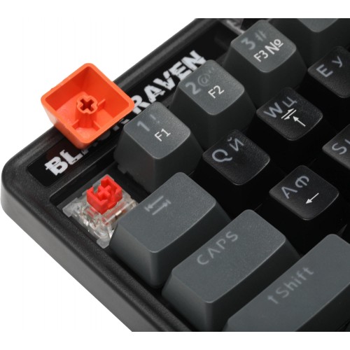 Клавиатура DEFENDER MECHANICAL BLK RAVEN GK-417 RU RGB 45414