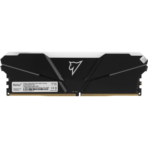 Оперативная память DDR4 16Gb 3200MHz Netac NTSRD4P32SP-16E с RGB подсветкой и радиатором - Высокая производительность для вашего ПК