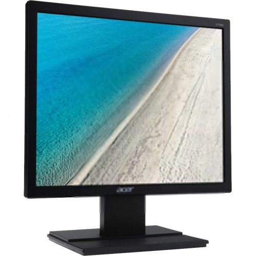 Монитор/ ACER V196LBB 19'', Black Matt, 5:4, IPS, 1280x1024, 5ms, 250cd, 75Hz, VGA, Vesa:100x100