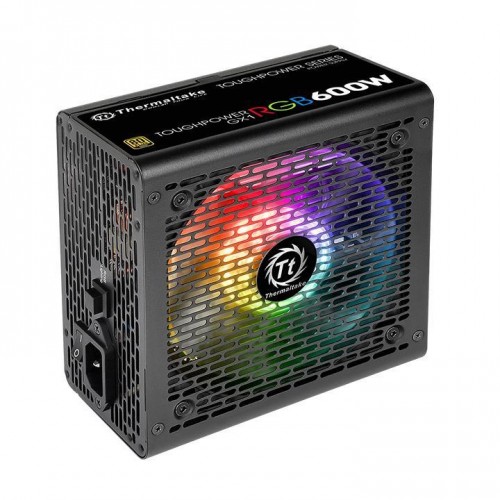 Блок питания Thermaltake ATX 600W Toughpower GX1 RGB 80+ Gold с 120mm вентилятором и 8xSATA - идеальный выбор для вашего ПК