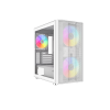 Корпус ПК без блока питания/ Case SAMA S30 White, Midi-Tower, TG, 2x140mm + 1x120mm ARGB, 1xUSB 3.0 + 1xUSB 3.1 Type-C, mATX, mITX White SAMA