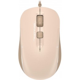 Мышь A4Tech Fstyler FM26 бежевый/коричневый оптическая 1600dpi USB для ноутбука 4but (FM26 USB (CAFE LATTE))