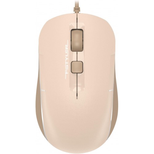 Купить оптическую мышь A4Tech Fstyler FM26 в цвете бежевый/коричневый с разрешением 1600dpi для ноутбука