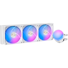Система жидкостного охлаждения/ Water Cooling System Ocypus Delta L36 WH ARGB V2 (300W, 360mm, White, ARGB, Fans: 3x120mm, 73CFM, 2000RPM/ Pump height 60mm, 27dBA, 2650RPM, Rad thickness 27mm/ S: 1851, 1700, 1200, 115X, AM5, AM4)