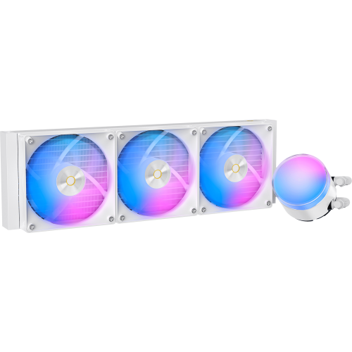 Система жидкостного охлаждения Ocypus Delta L36 WH ARGB V2: 360мм, 300W, 3 вентилятора 120мм для максимальной производительности и стиля