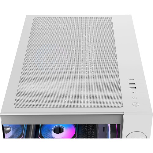 Корпус ПК Ocypus Iota C70 WH ARGB - Midi-Tower с 6x120mm ARGB, 2xUSB-A 3.0 и USB-C 3.1 для ATX, mATX и mITX