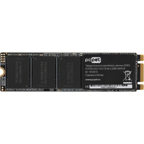 Твердотельный накопитель PC Pet SATA-III 512GB M.2 2280 - Высокая производительность и надежность для вашего ПК