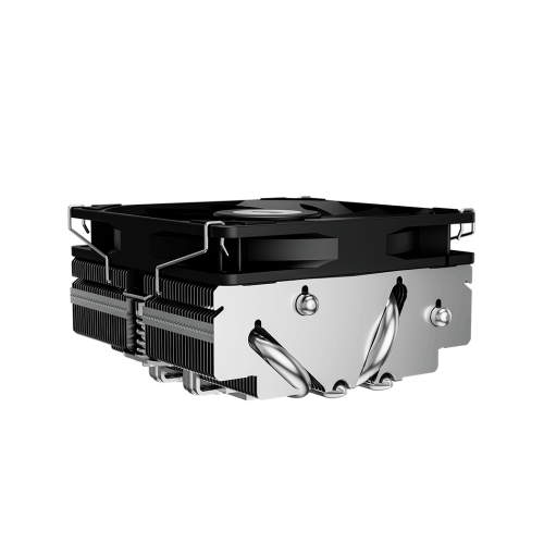 Кулер для процессора/ CPU Cooler PCCooler RC400-53 (125W, 4-pin PWM, 53.5mm, Al/Cu, 4x6mm, 1x92mm, 43CFM, 31.2dBA, 2700RPM, S: 1851/1700/1200/20XX/115X, AM5/AM4, silver, black)