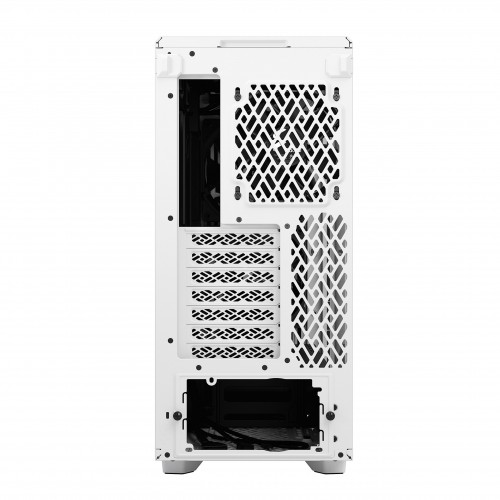 Корпус ПК без блока питания/ Case Fractal Design Meshify 2 Compact TG Clear Tint, Midi-Tower, 2x140mm + 1x120mm, 2xUSB-A 3.2 + 1xUSB 3.2 Type-C ATX, mATX, mITX White Fractal Design