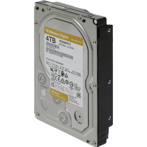 Жесткий диск WD SATA-III 4TB WD4004FRYZ Server Gold - 7200rpm, 256Mb, 3.5 для надежного хранения данных