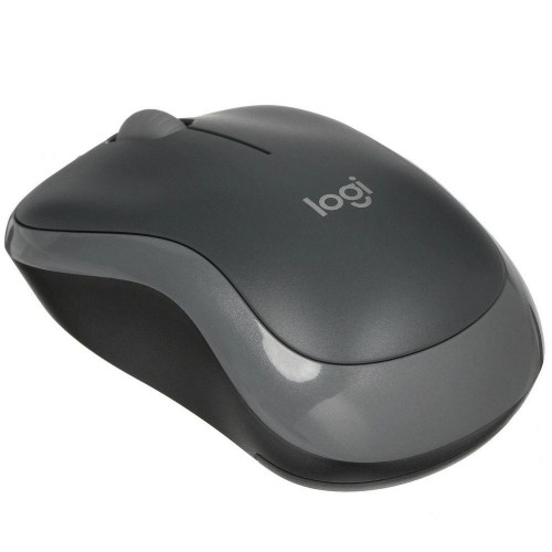Мышь Logitech M186 черный/серый оптическая 1000dpi беспров. USB для ноутбука 2but (910-004131)