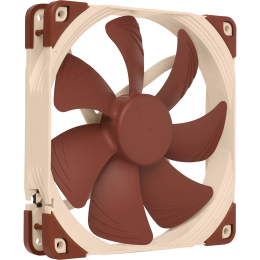 Кулер для корпуса/ Case Cooler Noctua NF-A14 PWM (140x140x25mm, 4-pin PWM, 82.5CFM, 24.6dBA, 1500RPM, Beige/Brown)