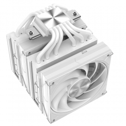 Кулер для процессора/ CPU Cooler SAMA A60W (265W, 4-pin PWM, 156.5mm, 6x6mm, 2x120mm, 78CFM, 29dBA, 2200RPM, S: 1851/1700/1200/115X, AM5/AM4, white)