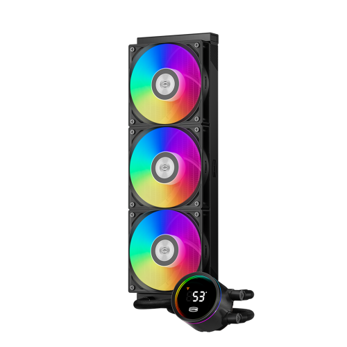 Система охлаждения PCCooler DA360 Pro ARGB Digital BK - Эффективное водяное охлаждение для процессоров с RGB подсветкой (360mm, 300W)
