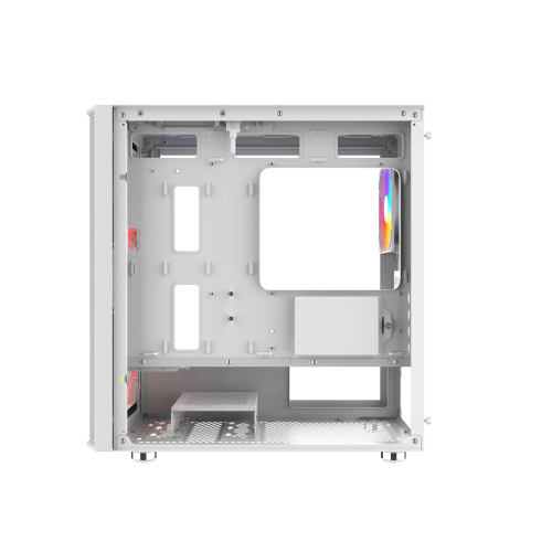 Корпус ПК без блока питания/ Case SAMA S30 White, Midi-Tower, TG, 2x140mm + 1x120mm ARGB, 1xUSB 3.0 + 1xUSB 3.1 Type-C, mATX, mITX White SAMA