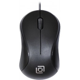 Мышь Оклик 115S черный оптическая 1200dpi USB для ноутбука 3but (711636)