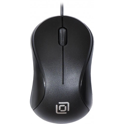 Мышь Оклик 115S черный оптическая 1200dpi USB для ноутбука 3but (711636)