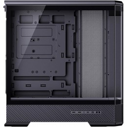 Корпус без блока питания/ Case JONSBO D400, Midi-Tower, TG, no fan, 2xUSB-A 3.0 + 1xUSB-C 3.2, ATX, mATX, mITX Black
