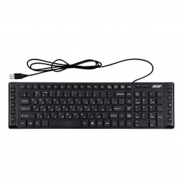 Клавиатура/ Клавиатура Acer OKW010 USB slim Multimedia black