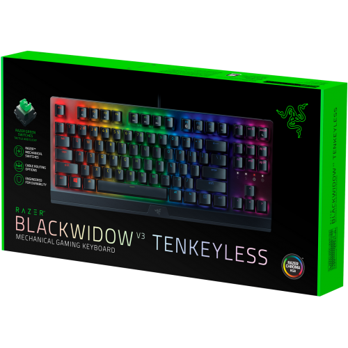 Игровая клавиатура Razer Blackwidow V3/ Razer BlackWidow V3 Tenkeyless - Gaming keyboard - Russian Layout Razer