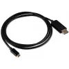 Кабель Buro ver1.4 USB Type-C (m) DisplayPort (m) 1.5м (BU-TYPEC-DP-1.5M) черный