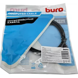 Кабель Buro ver1.4 USB Type-C (m) DisplayPort (m) 1.5м (BU-TYPEC-DP-1.5M) черный