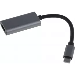 Переходник Buro ver1.4 USB Type-C (m) HDMI (f) 0.1м (BU-TYPEC-HDMI(F)) серый (пакет)