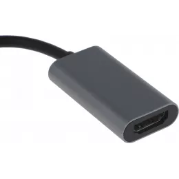 Переходник Buro ver1.4 USB Type-C (m) HDMI (f) 0.1м (BU-TYPEC-HDMI(F)) серый (пакет)
